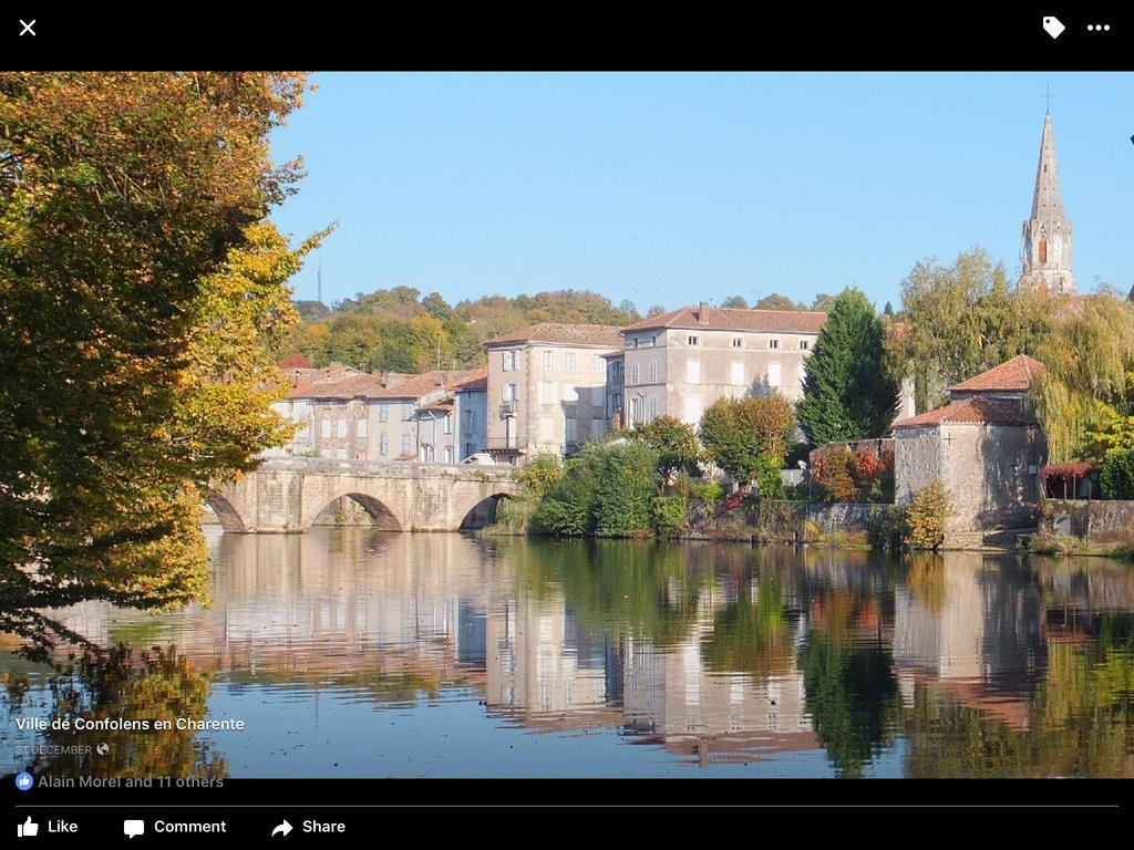 Pensjonat La Grange Terrou Saint-Germain-de-Confolens Zewnętrze zdjęcie